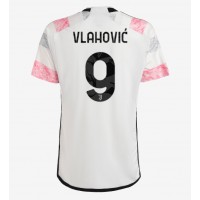 Camiseta Juventus Dusan Vlahovic #9 Visitante Equipación 2023-24 manga corta